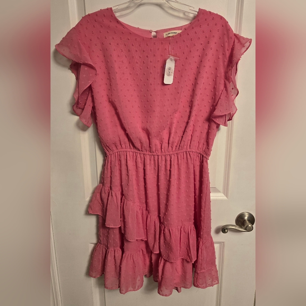 Dotted Ruffle Dress - Picture 2 of 3